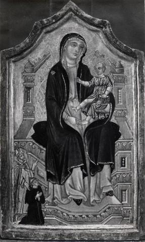 1300-24 Orlandi Deodato Madonna con Bambino in trono e santo vescovo che presenta il donatore, loc inconnue