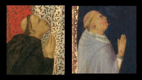 4-2 Le donateur-souris : seul, à gauche 1320 Pietro Lorenzetti Philadelphia Museum of Art detail moine