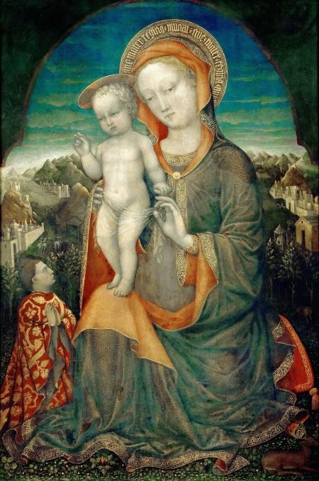 1440-Jacopo-Bellini-Vierge-dhumilite-adoree-par-un-prince-de-la-maison-dEste-Louvre