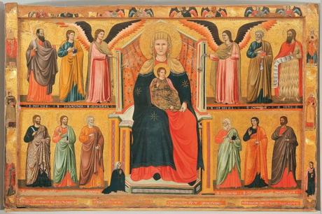 4-2 Le donateur-souris : seul, à gauche 1308 Master of Cesi Donatrice Donna Elena chiesa-di-santa-maria-assunta-cesi
