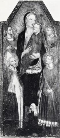 1350 - 1399 Anonimo fiorentino sec. XIV, Madonna con Bambino, santi e donatrice Narodní galerie Praga
