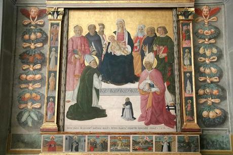 1494 PIER FRANCESCO FIORENTINO donateur FR LAVRENTI BARTHOLI chiesa di S. Agostino San Gimignano