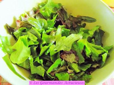 Salade aux lardons Vegan, chou-rave et radis