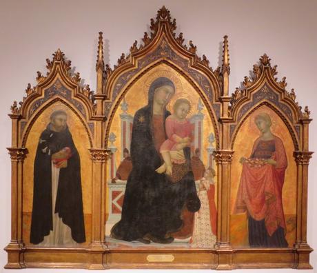 1344-76 Lippo Vanni, Donors and Saints Dominic and Elizabeth of Hungary,Collection of the Lowe Art Museum, University of Miami