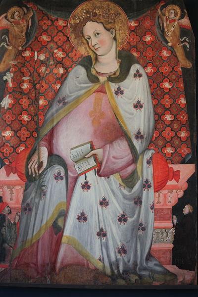 1390-1410 Madonna del parto e due devoti, Maestro della Madonna del Parto Accademia Venise