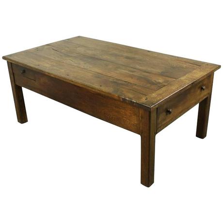 antique french coffee table antique french oak country coffee table two drawers for sale