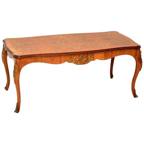 antique french coffee table antique french inlaid walnut coffee table for sale