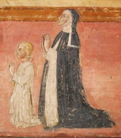margherita-bandini-e-la-figlia-ginevra fresque de Bartolomeo Bocchi a San Niccolo