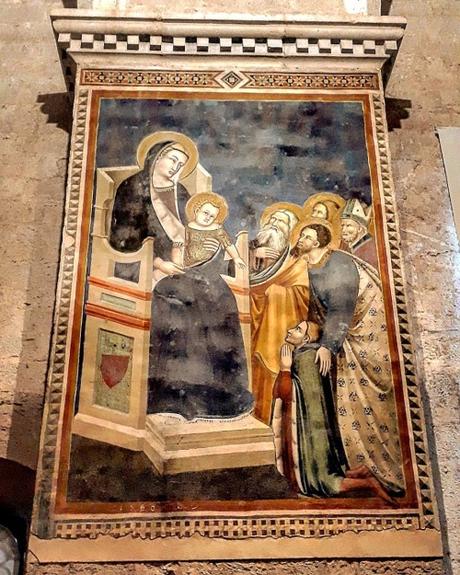1350 ca mello_da_gubbio, madonne avec Giovanni Gabrielli,Palazza dei_consoli Gubbio