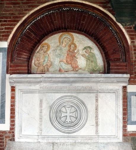 1274 Orlandi Deodato, san Francesco d'Assisi e donatore Chiesa di S. Francesco, Lucca tomba di Bonagiunta Tignosini