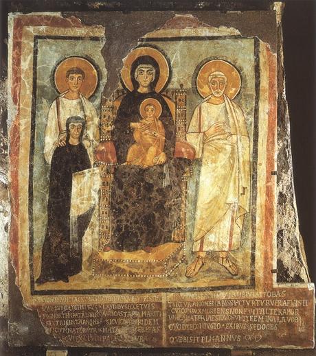 528 Saint Adauctus et Felix veuve Turtura Catacombe de Commodille Rome