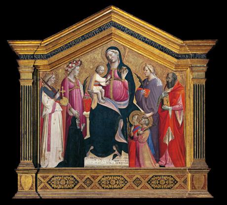 1434 Giovanni dal Ponte, san Michele Cecilia, Domitilla, Girolamo, Nereo, Achilleo e donatrice Chiesa di S. Salvatore al Monte Fl