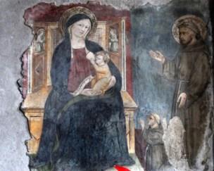 1300 - 1399 Anonimo orvietano , san Francesco d'Assisi e un donatore Chiesa di S. Francesco, Stroncone