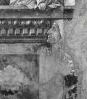 1472 francesco-cossa-madonna-del-baraccano chiesa del baraccano Bologne detail femme