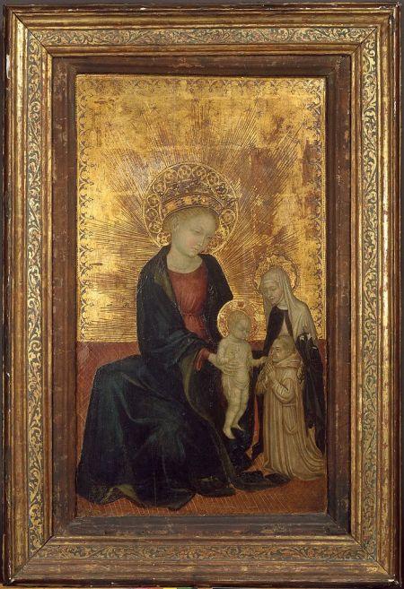 1411 -24 Madonna_and_Child_with_Saint_Catherine_of_Siena_and_a_Carthusian_Monk MET