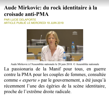 le macronisme triomphant consulte pour experte en bioéthique…  une fasciste pur jus : @AudeMirkovic #PMA