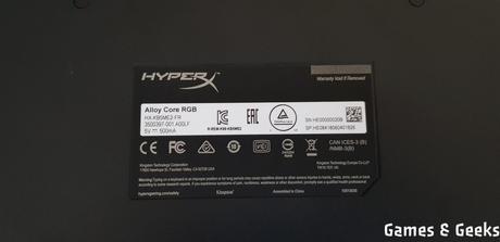 Présentation du clavier Alloy Core RGB de HyperX
