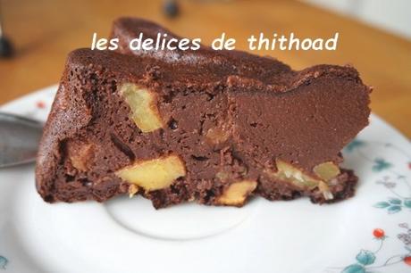 gâteau aux pommes et chocolat (WW) gâteau aux pommes et chocolat (WW)
