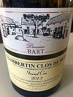 Des visites, donc des occasions, donc de belles bouteilles : Cote Roti Jamet, Chambertin Bart...
