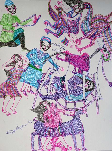 Les dessins fabuleux d’un certain Zabihullah Mohammady