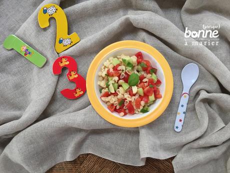 Salade de petites pâtes au Babybel dès 12-18 mois
