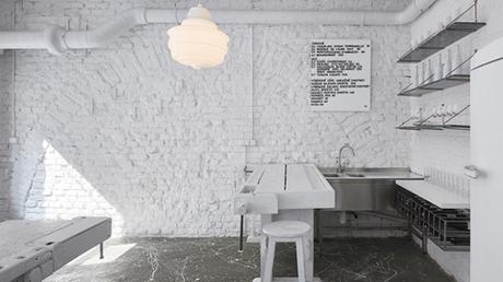 Un superbe bar à vin à la décoration immaculée Un superbe bar à vin à la décoration immaculée