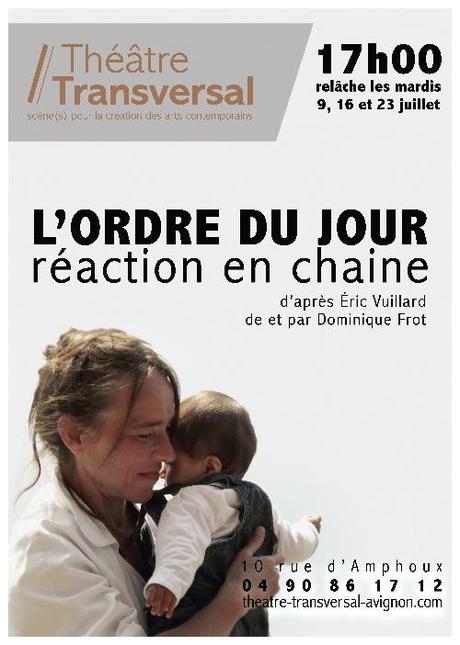#Culture #Théâtre - Dominique Frot au festival d'Avignon OFF au théâtre transversal du 5 au 28 juillet 2019 à 17h