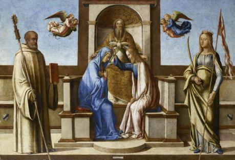 Bastiani Lazzaro Couronnement de la Vierge Accademia Carrara Bergame