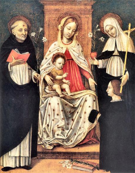 SVDS 1481 - 1522 Bergognone (Ambrogio da Fossano) san Domenico, santa Caterina da Siena e il dona Museo Civico Amedeo Lia, La Spezia