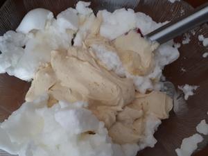 Crème au mascarpone sur compotée d'abricots et rhubarbe