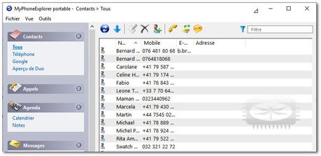 Gérez tout le contenu de votre téléphone avec MyPhoneExplorer Gérez tout le contenu de votre téléphone avec MyPhoneExplorer