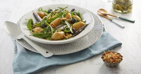 Salade d’anchois aux Ratte du Touquet
