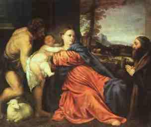 SVDS 1513-14 Titian_Holy_Family_and_Donor Alte Pinakothek