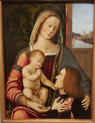 VD 1504 Marziale Marco, Madonna con Bambino e donatore Accademia Carrara, Bergamo
