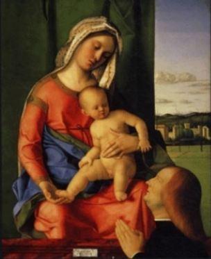 VD 1500 Bellini Giovanni Madonna and Child with a Male Donor Collezione Alana - reduit