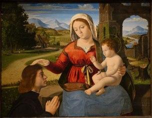 _VD 1500 -20 Andrea Previtali The Virgin and Child with a Donor Wadsworth Atheneum, Hartford