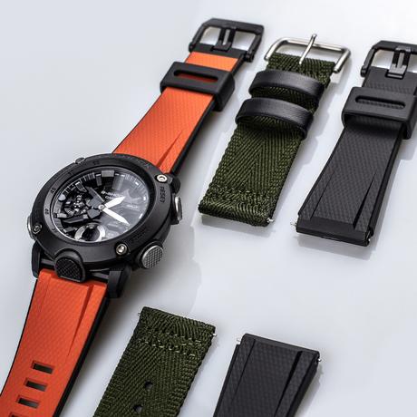 Avec ces bracelets, la G-shock GA-2000 propose 34 possibilités de personnalisation
