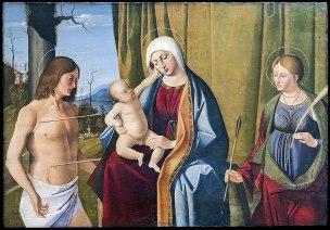 SVDS 1500-10 Basaiti Marco Augustins_-_Vergine_col_Bambino_tra_San_Sebastiano_e_San_Ursula