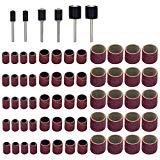 Meilleures ponceuses à tambour pour 2019 TOOGOO 66 Pieces Set de Ponceuses A Tambour, Y Compris 60 Pieces Bandes de Poncage Et 6 Pieces Mandrins de Tambour