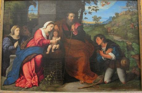 1520-25 Palma_il_vecchio,_adorazione_dei_pastori Louvre Paris