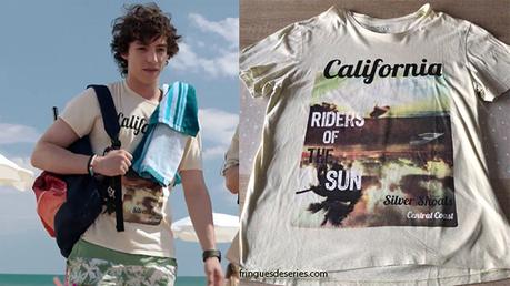 DEMAIN NOUS APPARTIENT : le t-shirt « California, riders of the sun » de Gabriel dans l’épisode 497