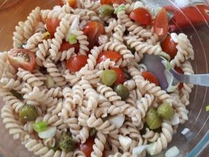 Salade de pâtes et sardines Cliquer sur les photographies pour les agrandir