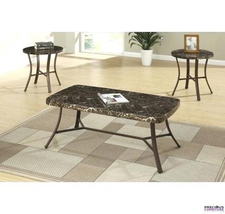 marble coffee table sets quick view 3 piece faux marble coffee and end table set
