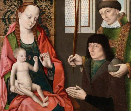 Bouts the younger, Dierck, c.1448-1490 or 1491; Virgin and Child with Saint Stephen and a Donor