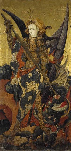 1400-99 Gonzalo Perez Saint_Michael_Vanquishing_the_DevilNational Gallery of Scotland