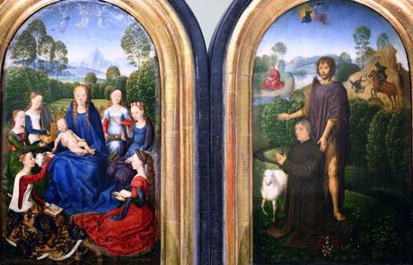 1489 ca Memling Diptyque de Jan du Cellier, bourgeois de Bruges Louvre photo JL Mazieres