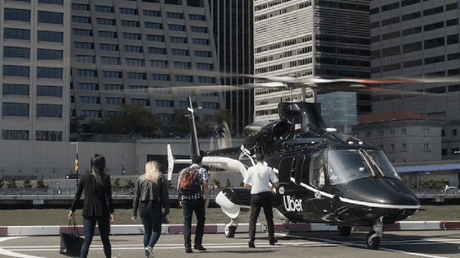 en hélicoptère uber à new york