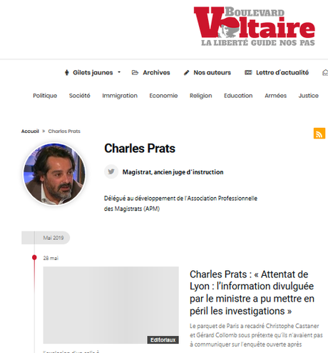 Charles Prats, ennemi idéologique des antifas, un juge militant (d’extrême-droite)  #LibéronsAntonin