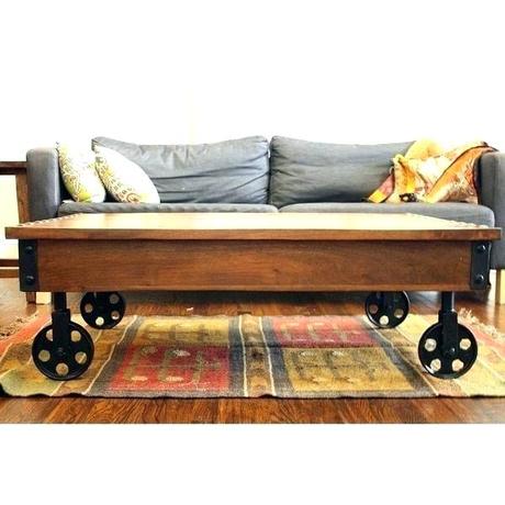 industrial coffee table cart related post