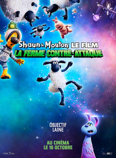 Nouvelle affiche VF pour Shaun le Mouton Le Film : La Ferme Contre-Attaque !